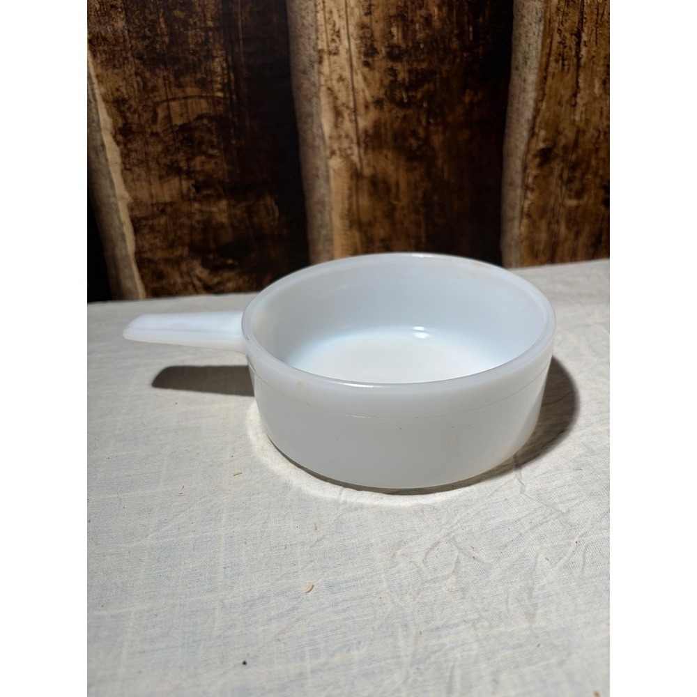 Vintage Glasbake Milk Glass Mug D-Handle J-2639 14oz USA